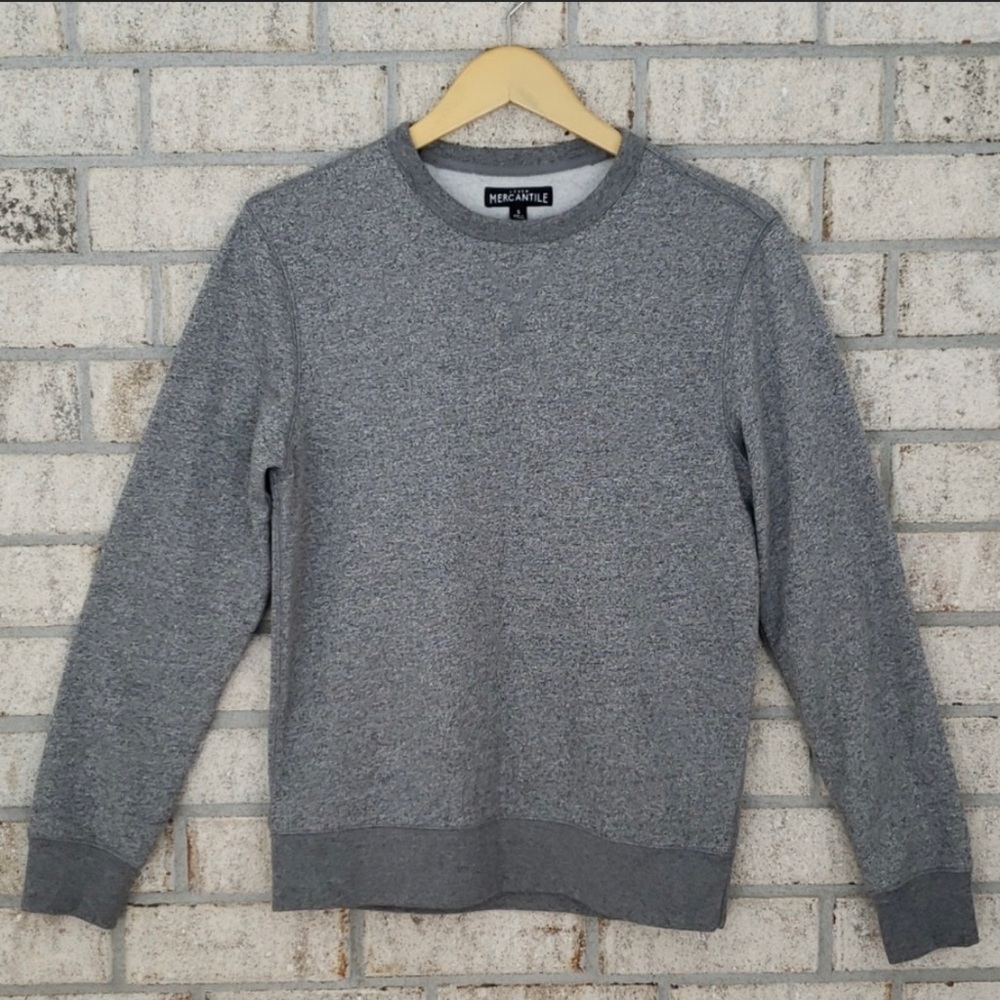 J. Crew Marbled Cotton Crewneck Sweatshirt